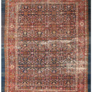 Mahal – Size: 10×14; Colors: Navy, Red, Yellow; Content: Wool