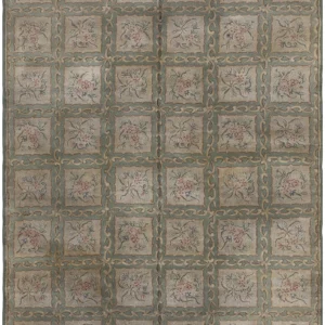 Vintage Hooked Geometric – Size: 10×14