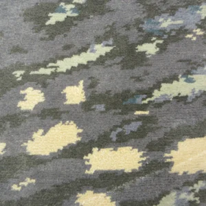 Hand Knotted Wool & Viscose Mix – Colors: Shimmering Water; Content: Wool & Viscose